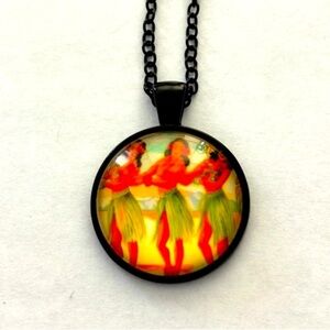 Retro Style Hawaii Necklace, Vintage Look, 50s Nostalgia, Pinup Style